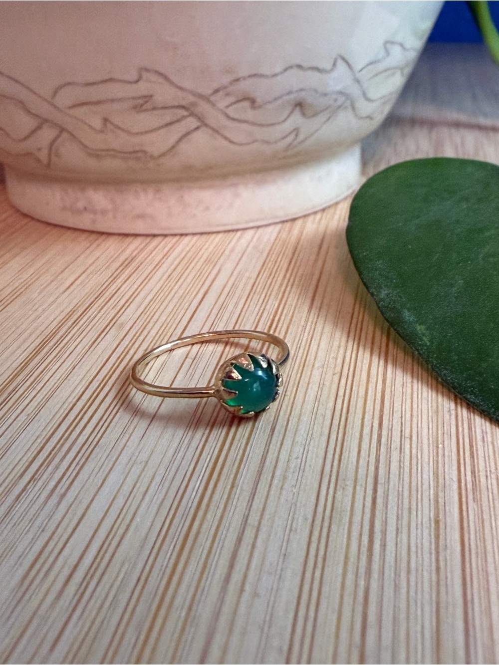 Merewif Moon Ray Ring Green